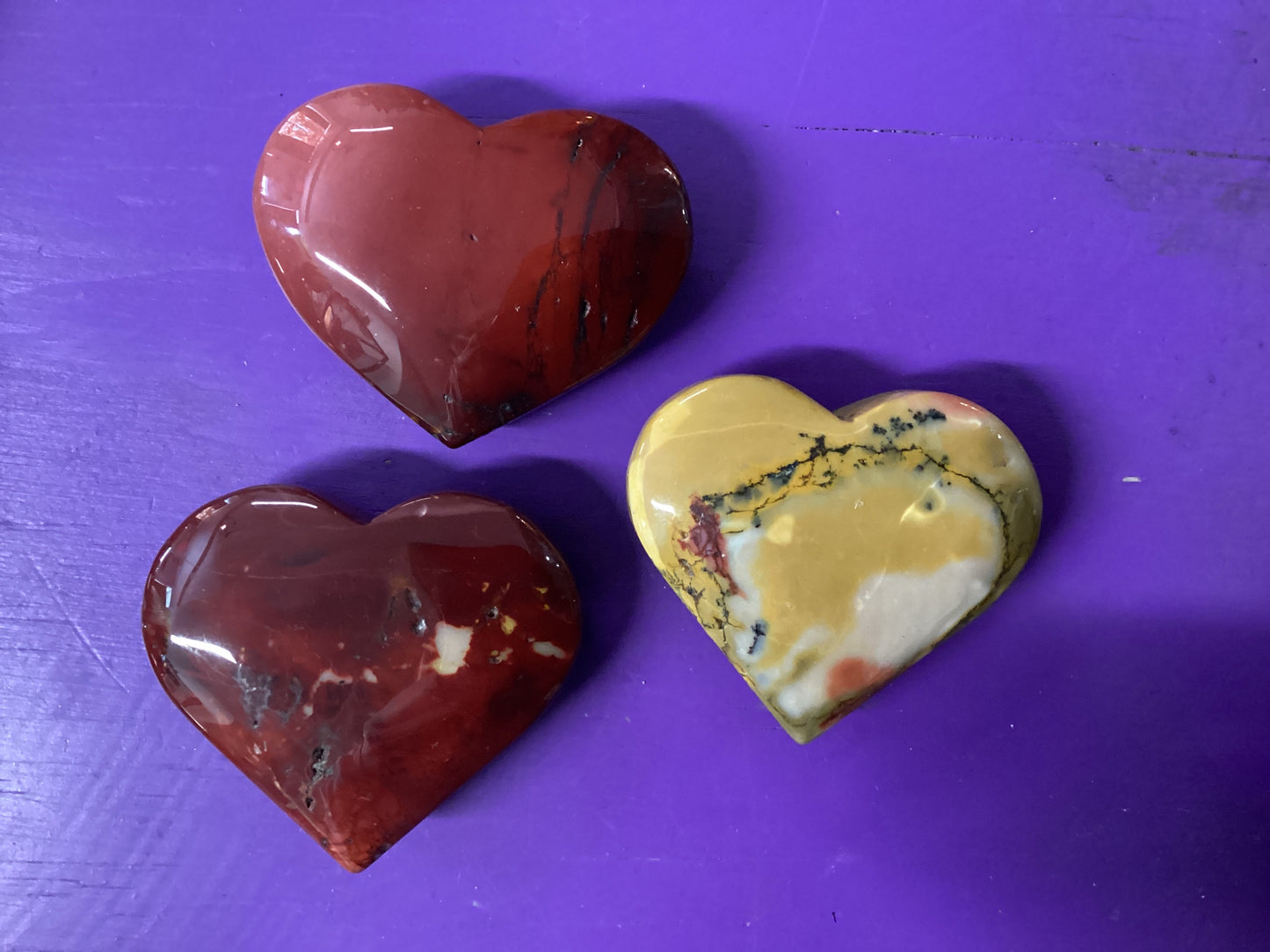 Mookaite Heart Carvings