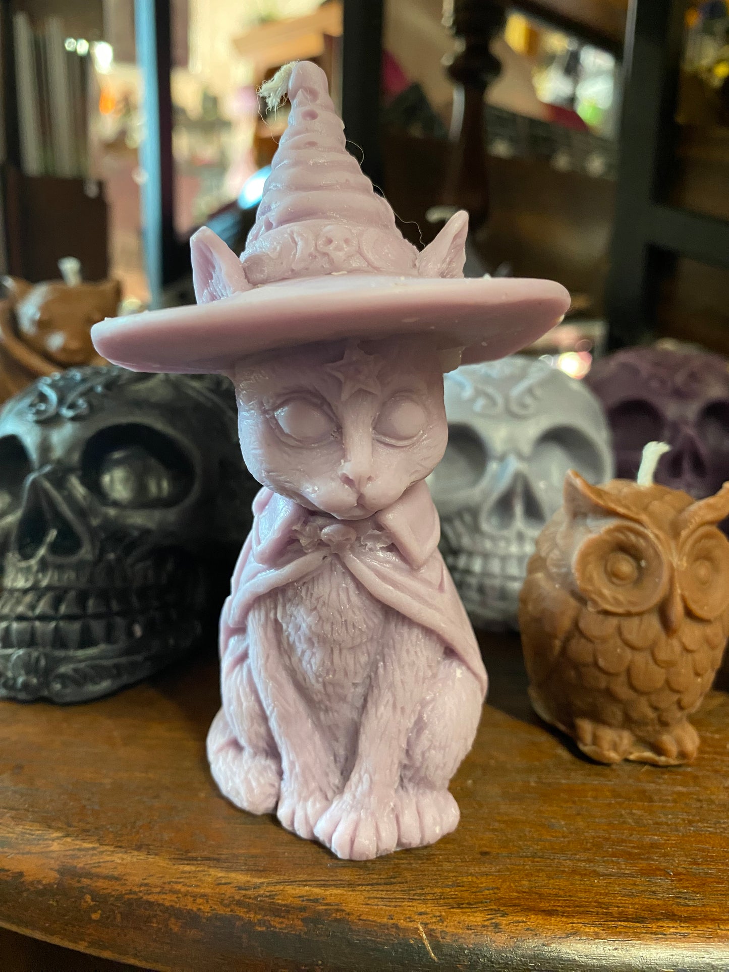 Scented Witch Hat Cat Candle