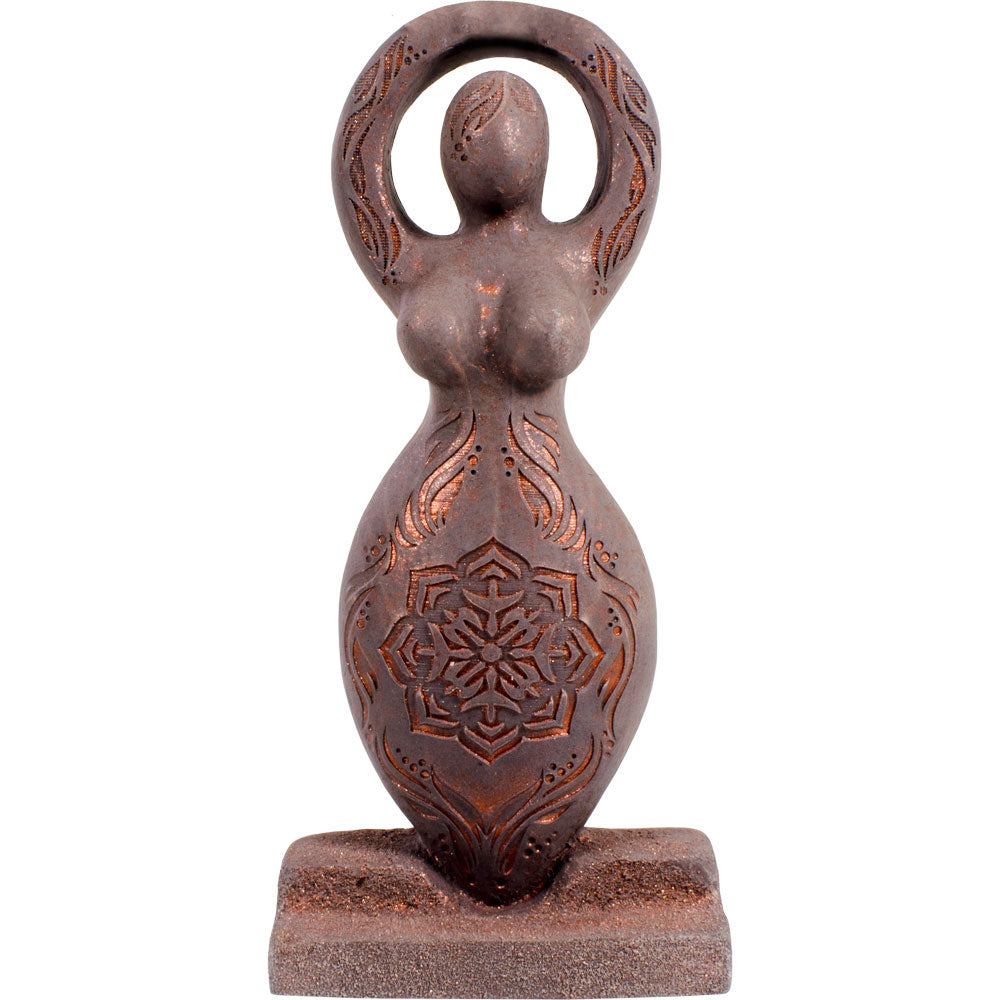 Gypsum Lotus Goddess figurine