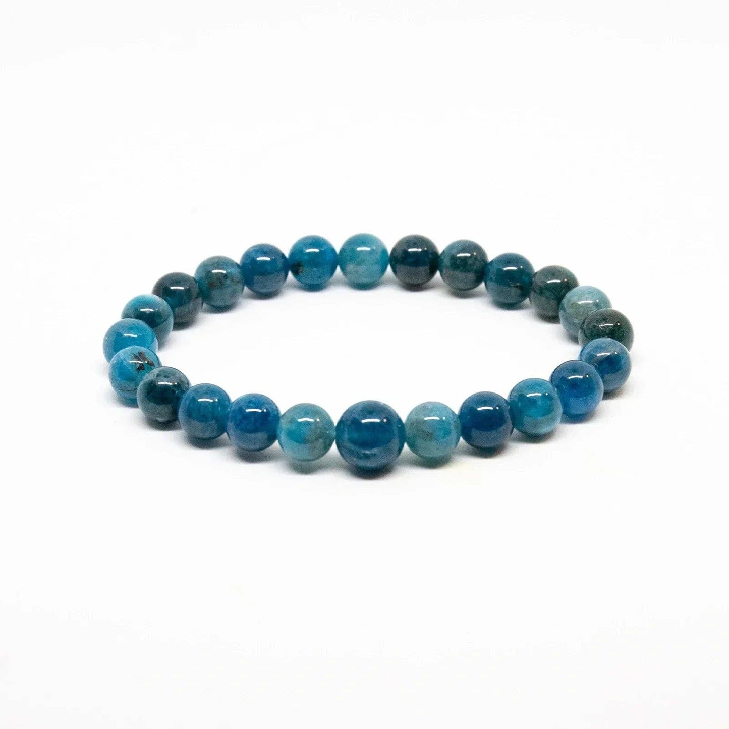 Apatite Beaded Bracelet - Wrist Mala 4mm - Average Wrist