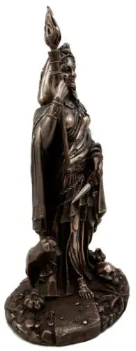 Goddess Hecate Statue Bronze