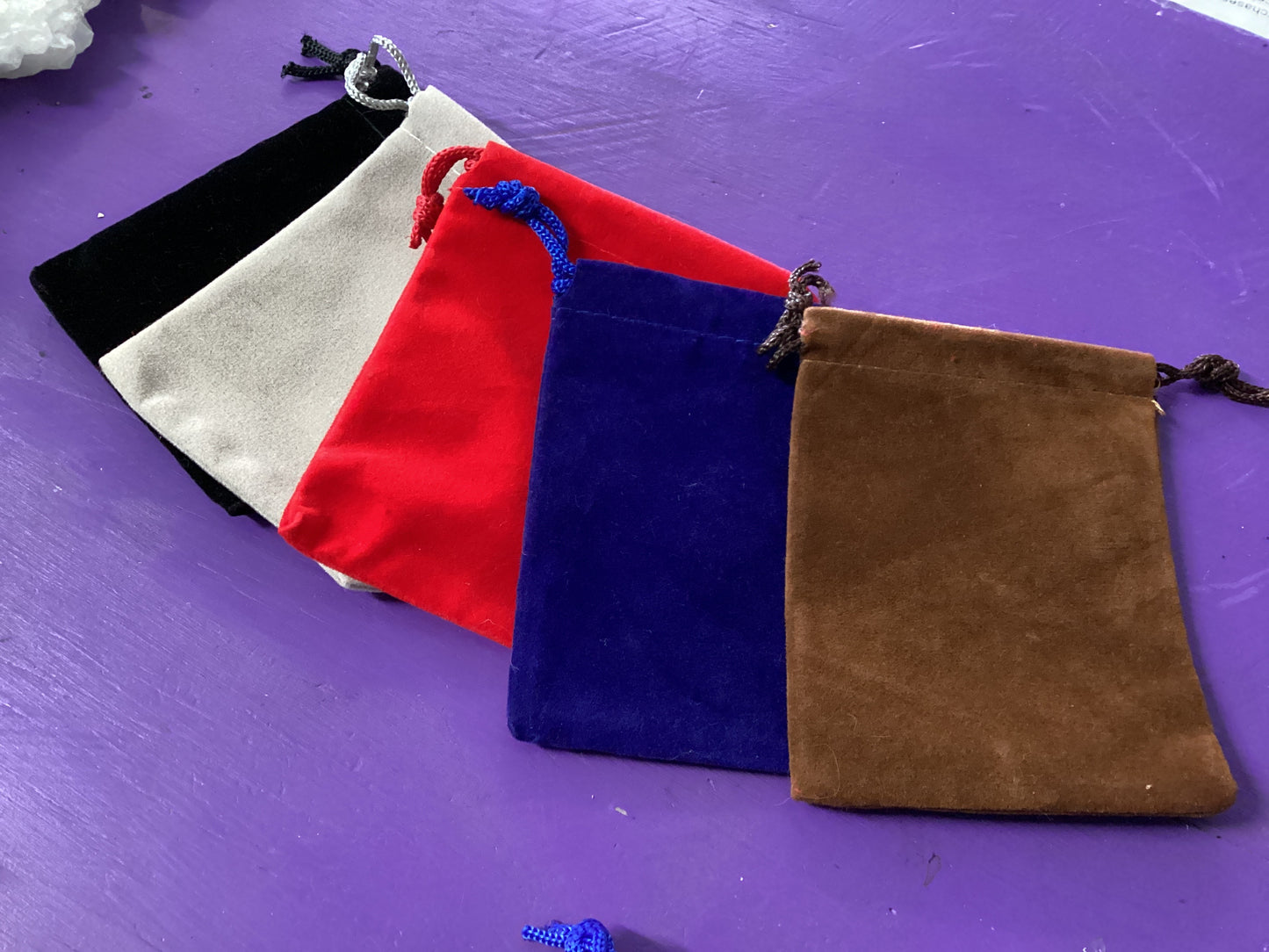 Mixed velveteen pouch 3x4”