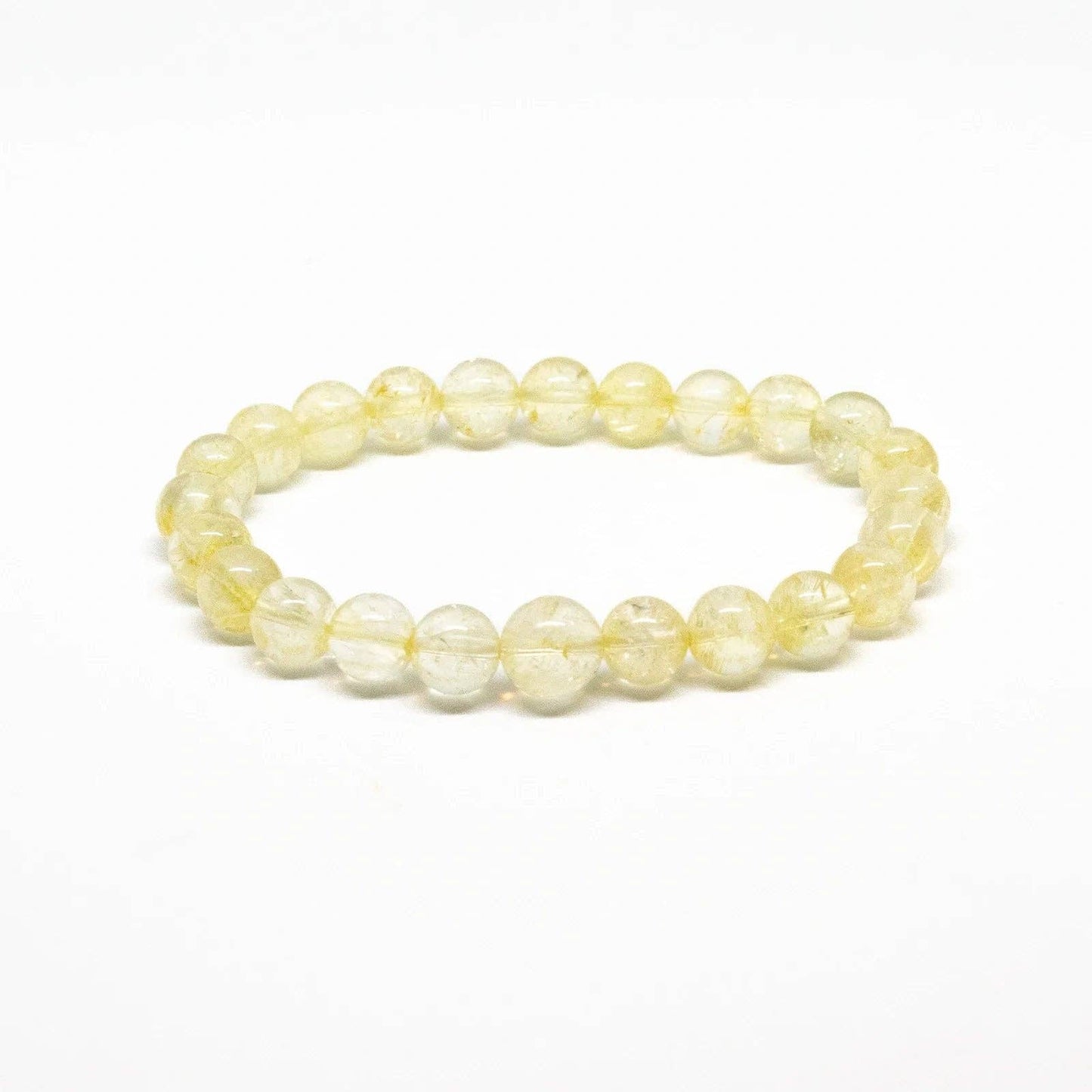 Citrine Beaded Bracelet Wrist Mala 6mm - Small Wrist