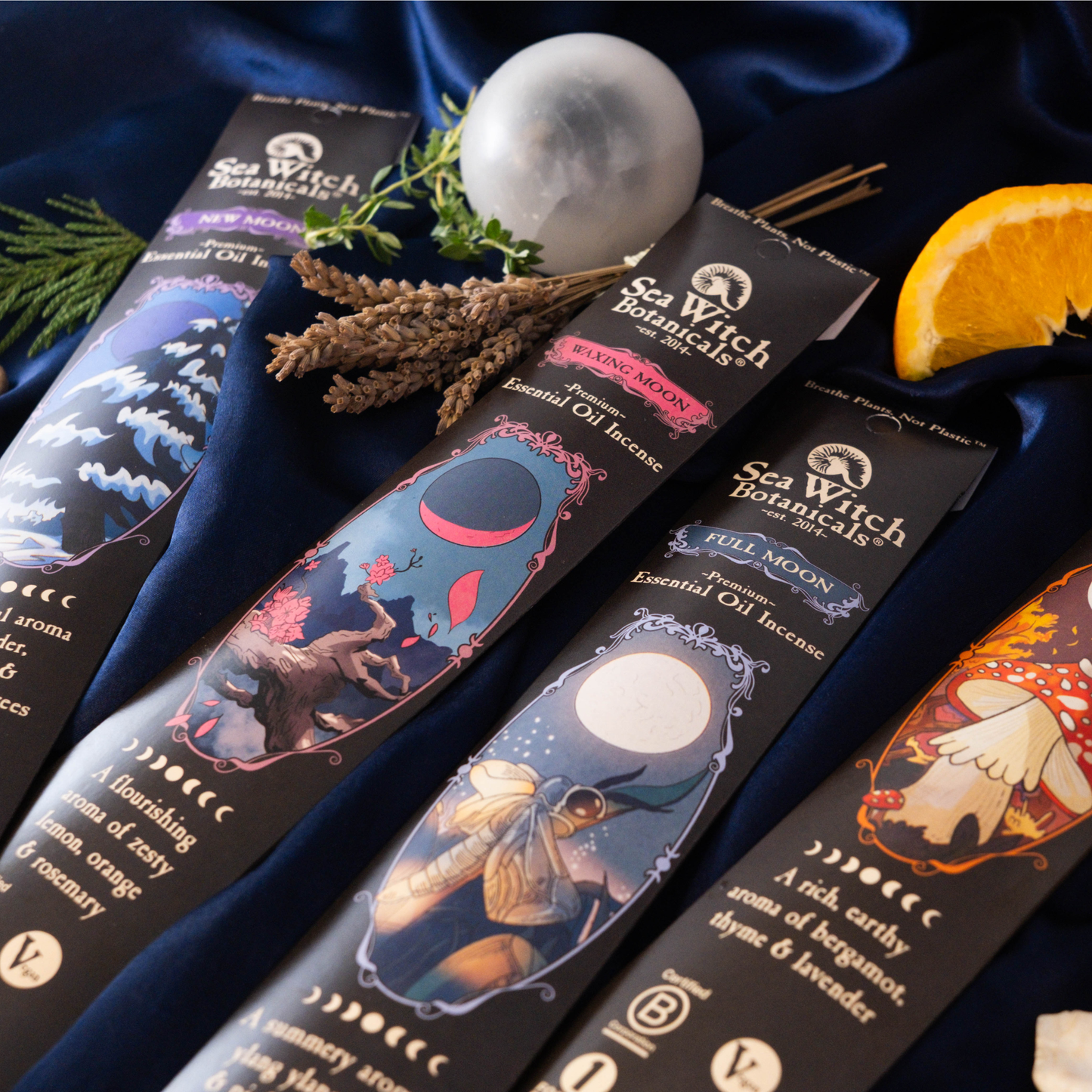 Sea Witch Botanicals Moon Phase Incense - Waning Moon