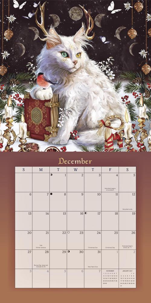 2026 Magical Mystical Cats Calendar by Llewellyn