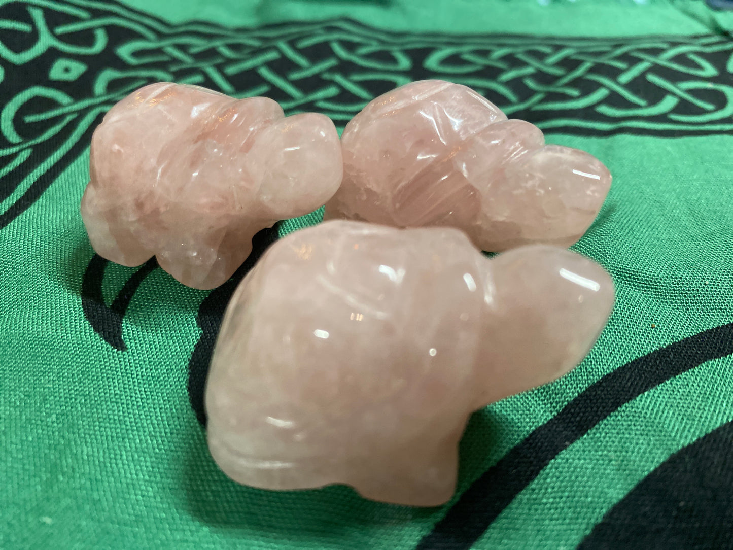 Rose Quartz Tortoise Carving