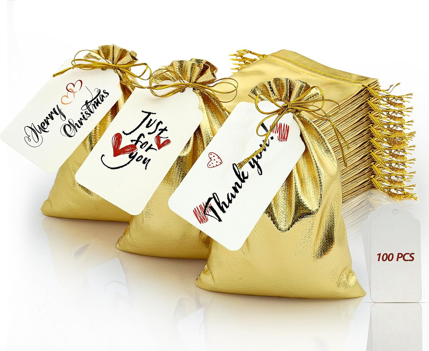 Mojo & Spell Bags 3x4" Silver or Gold