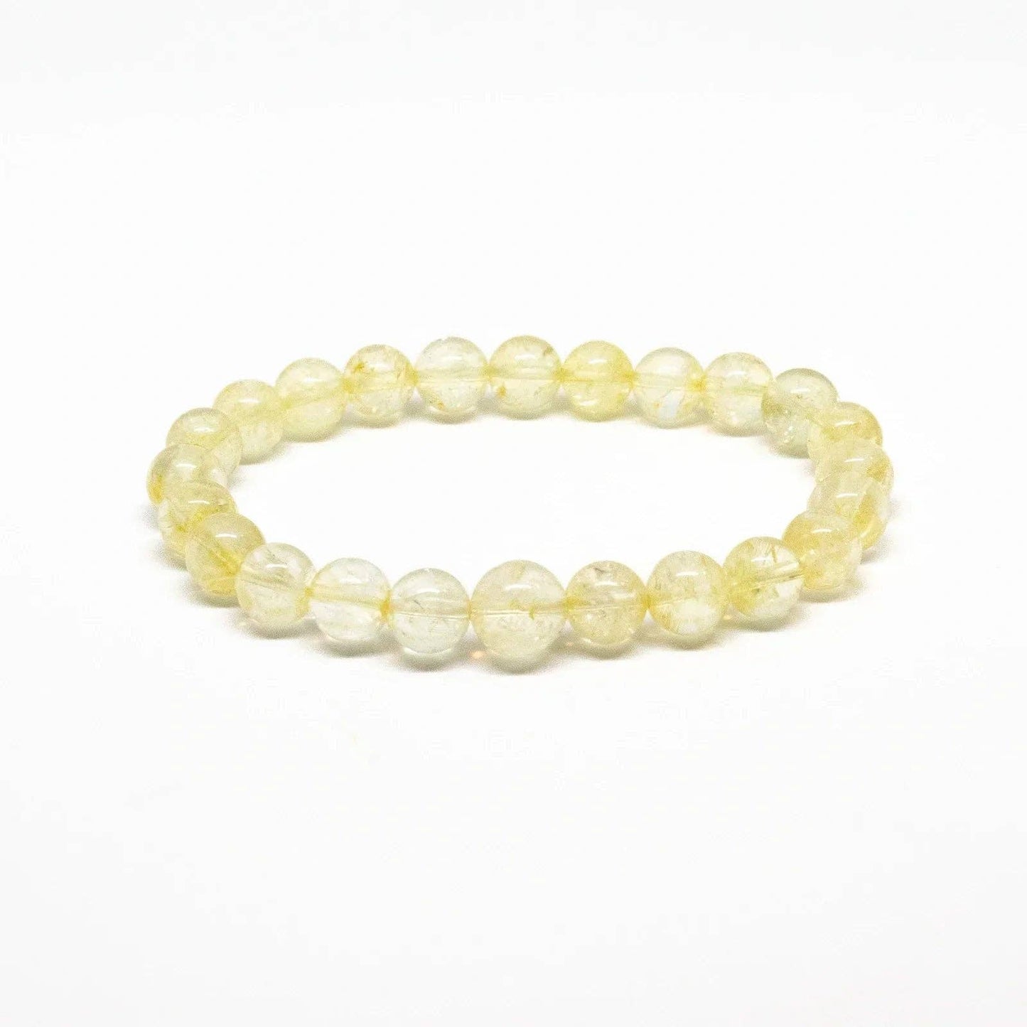 Citrine Beaded Bracelet - Wrist Mala 4mm - Small Wrist