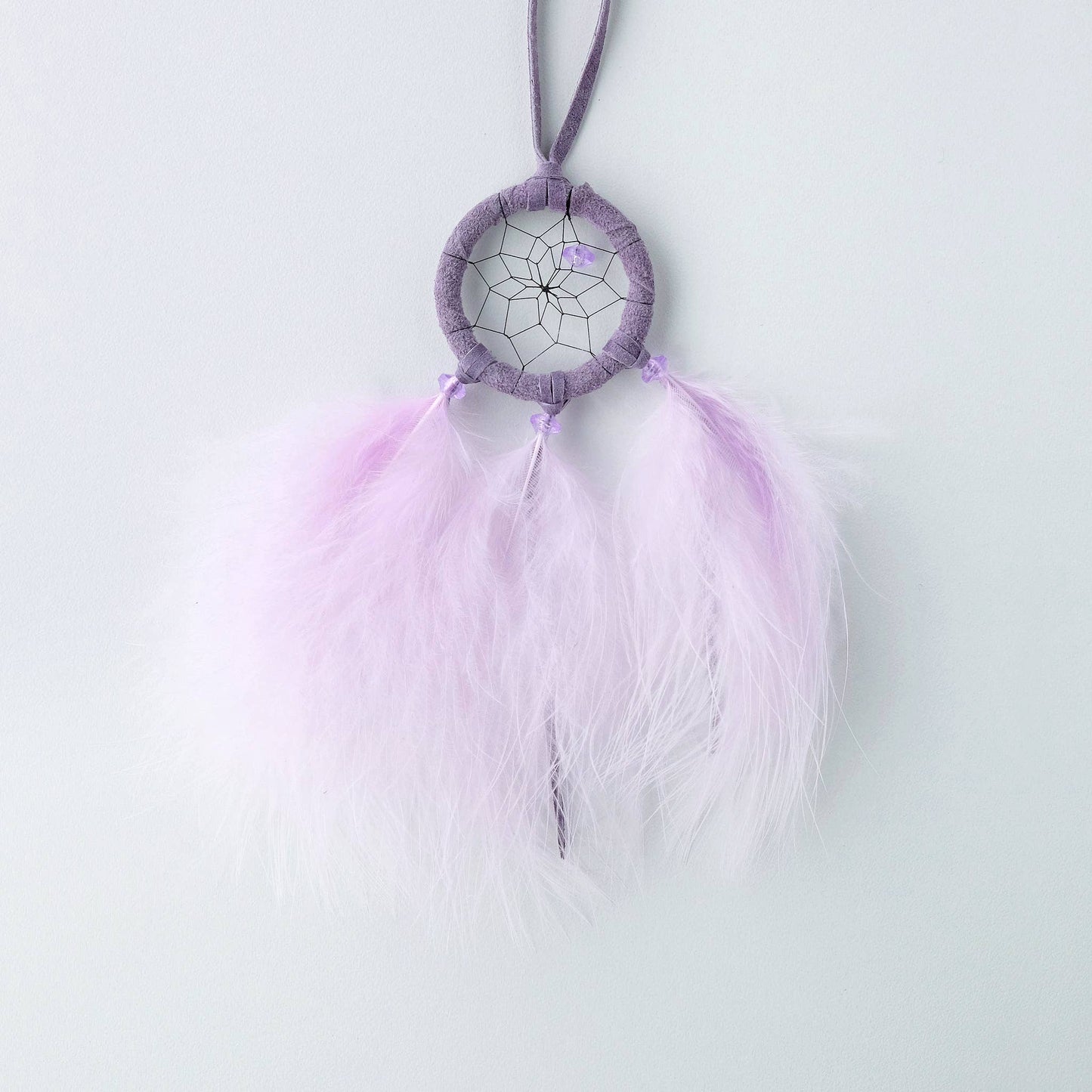 1.5" Lavender Fluffy Dream Catcher