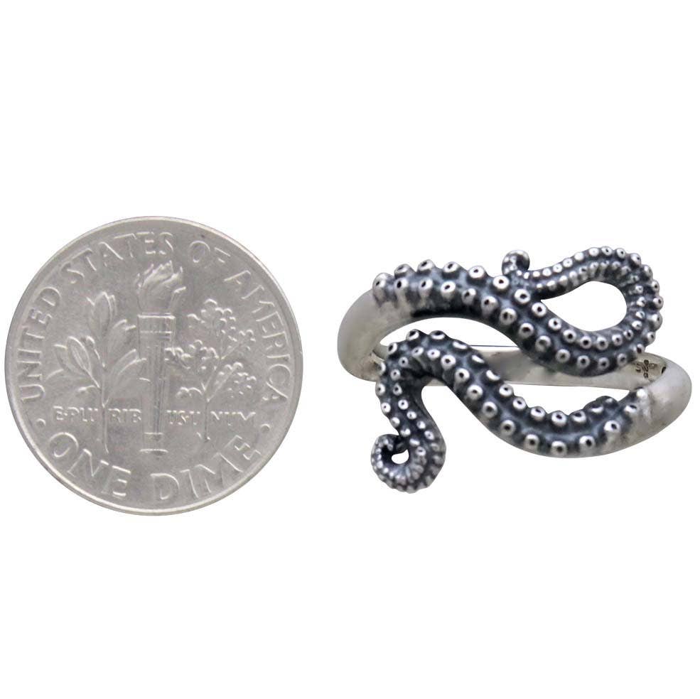 Adjustable Octopus Tentacle Ring