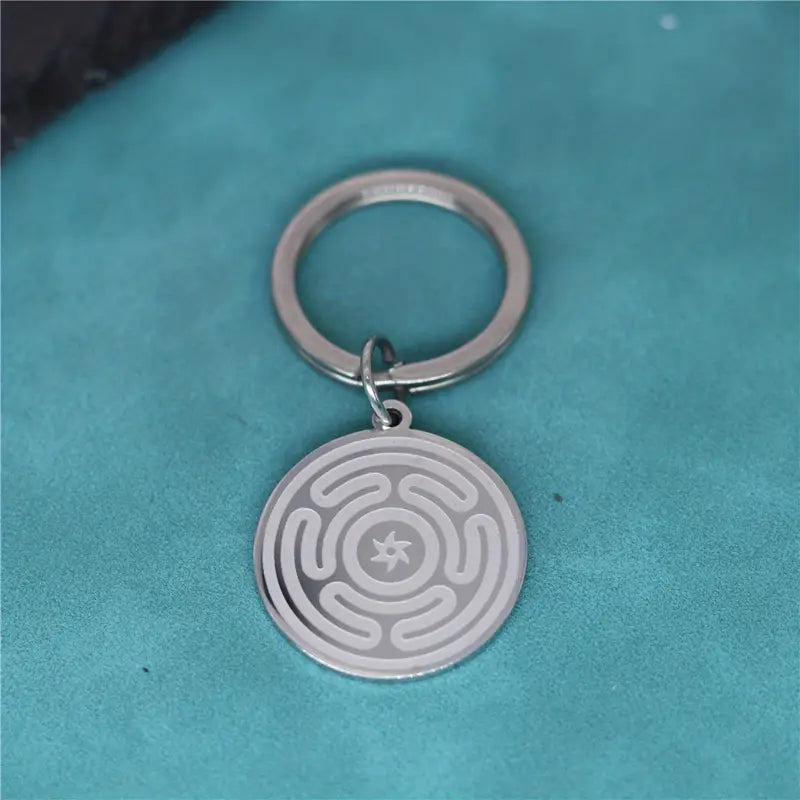 Wheel of Hekate Keychain