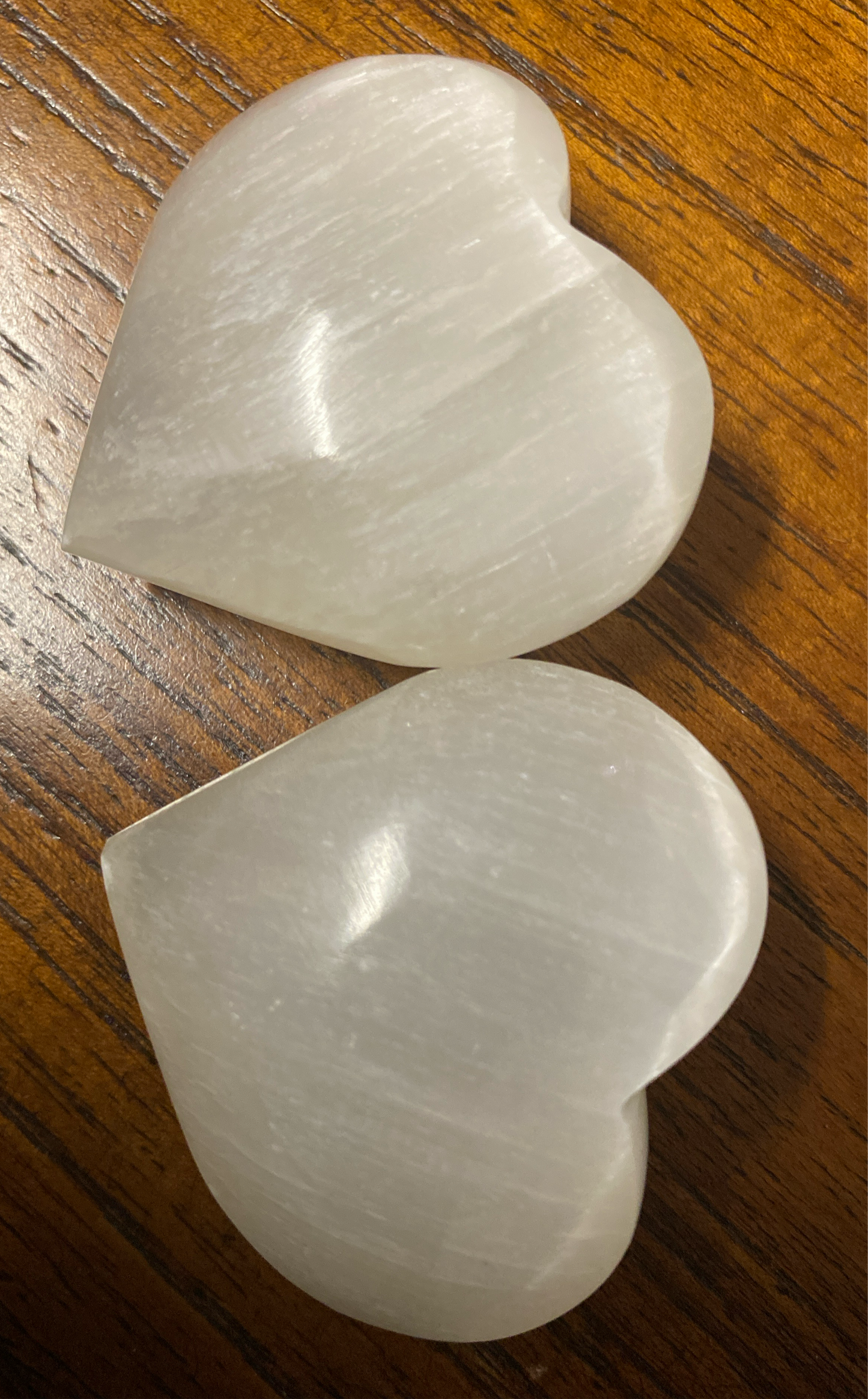 Satin Spar (Selenite) Heart