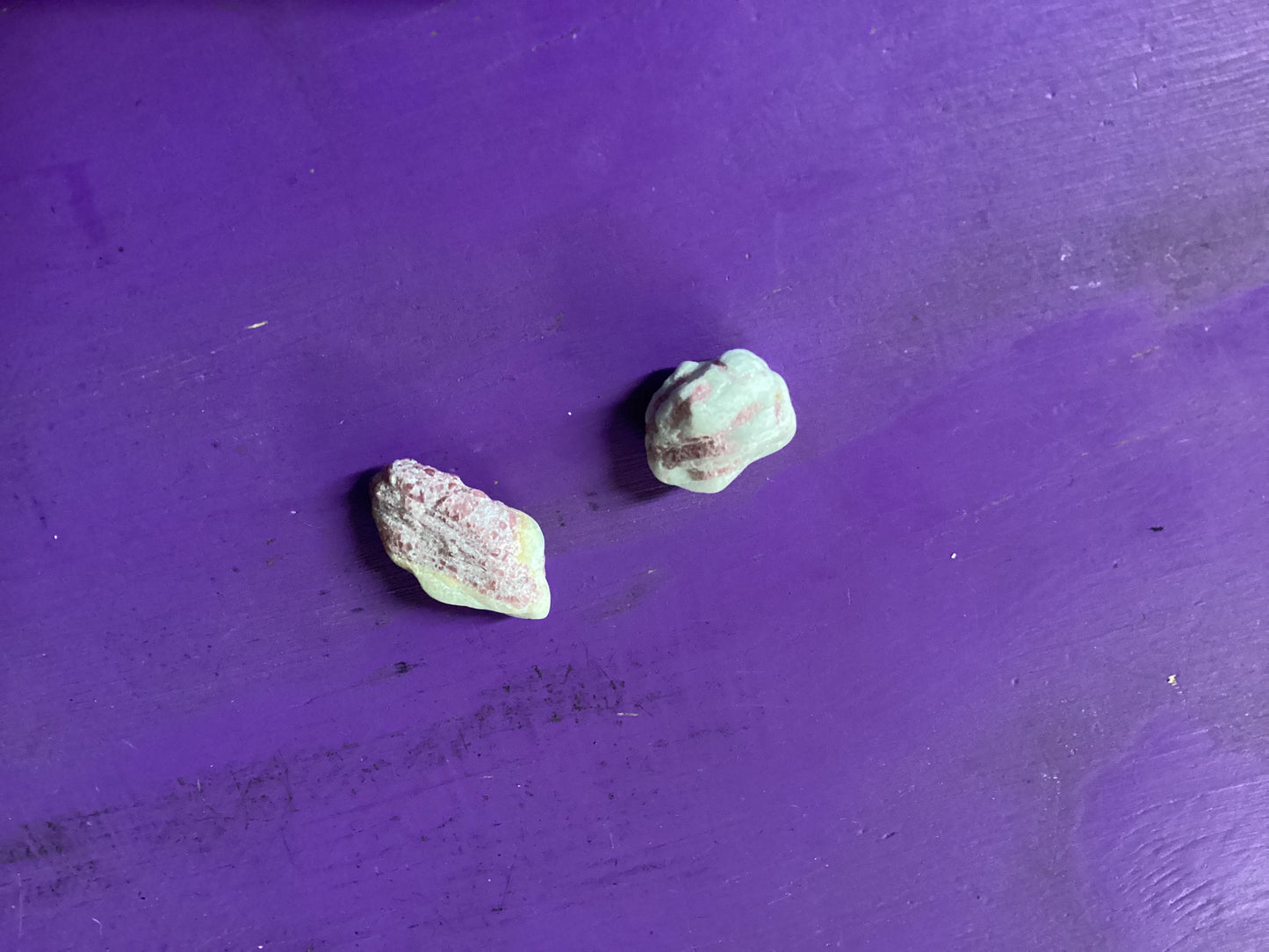 Pink Tourmaline in Quartz Matrix tumbled stones