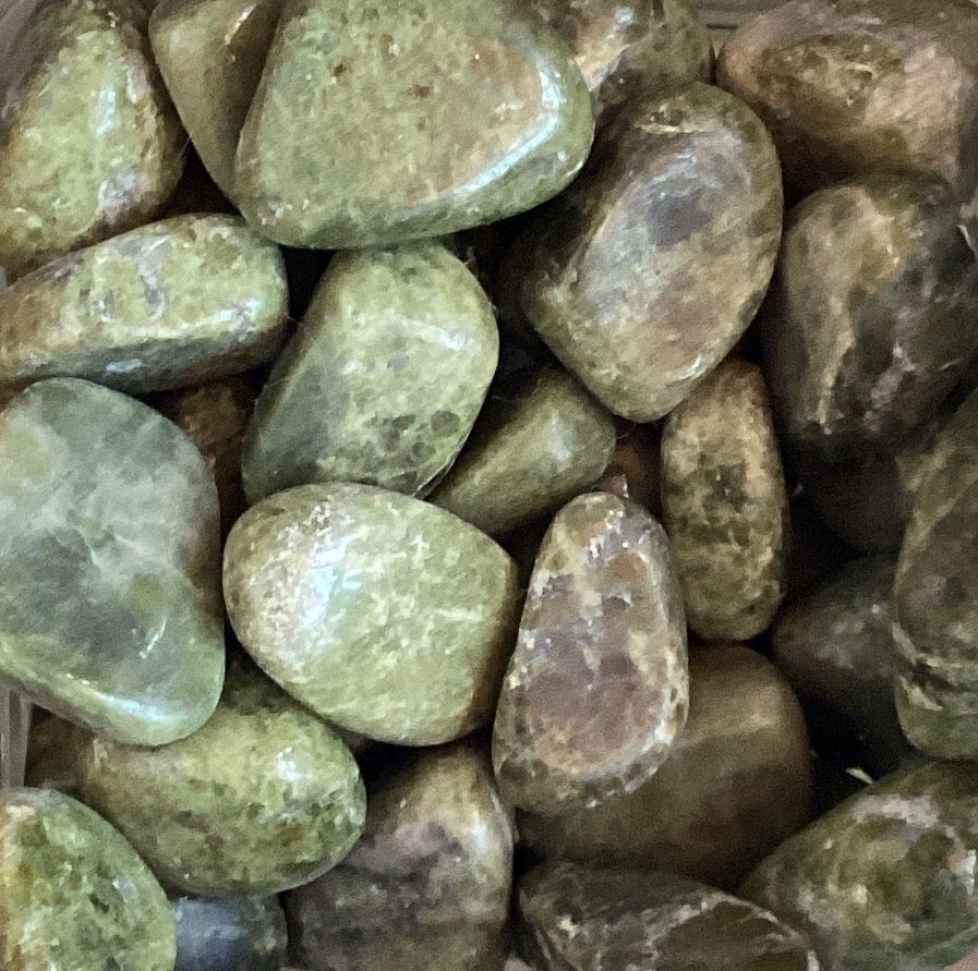 Vesuvianite tumbled stone