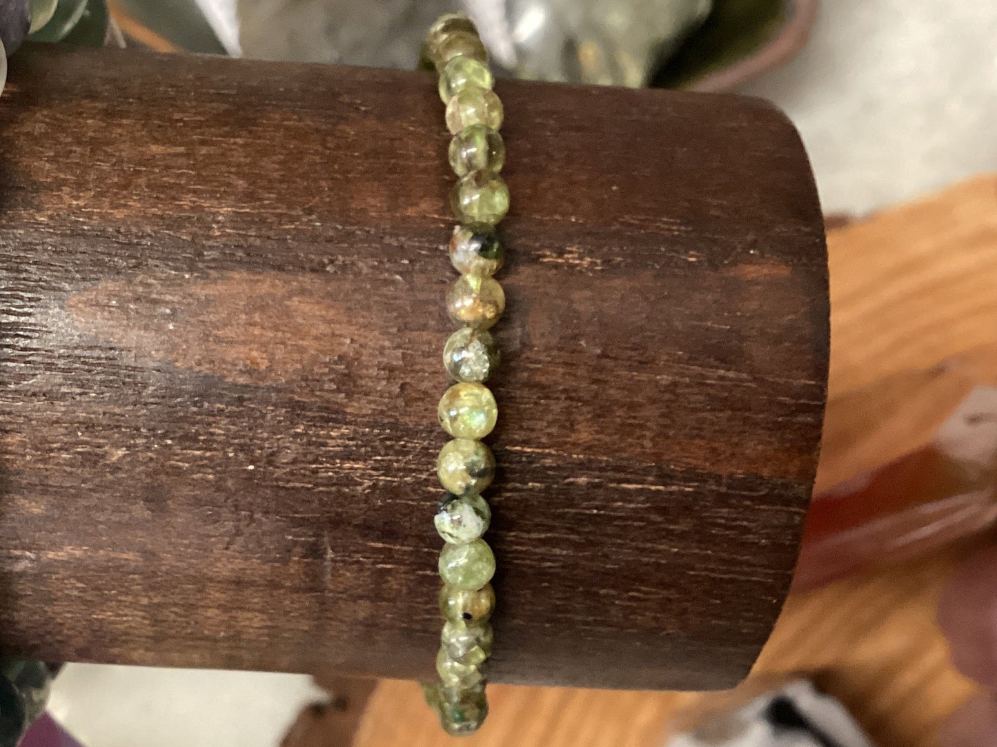Peridot Bracelet 3-4mm