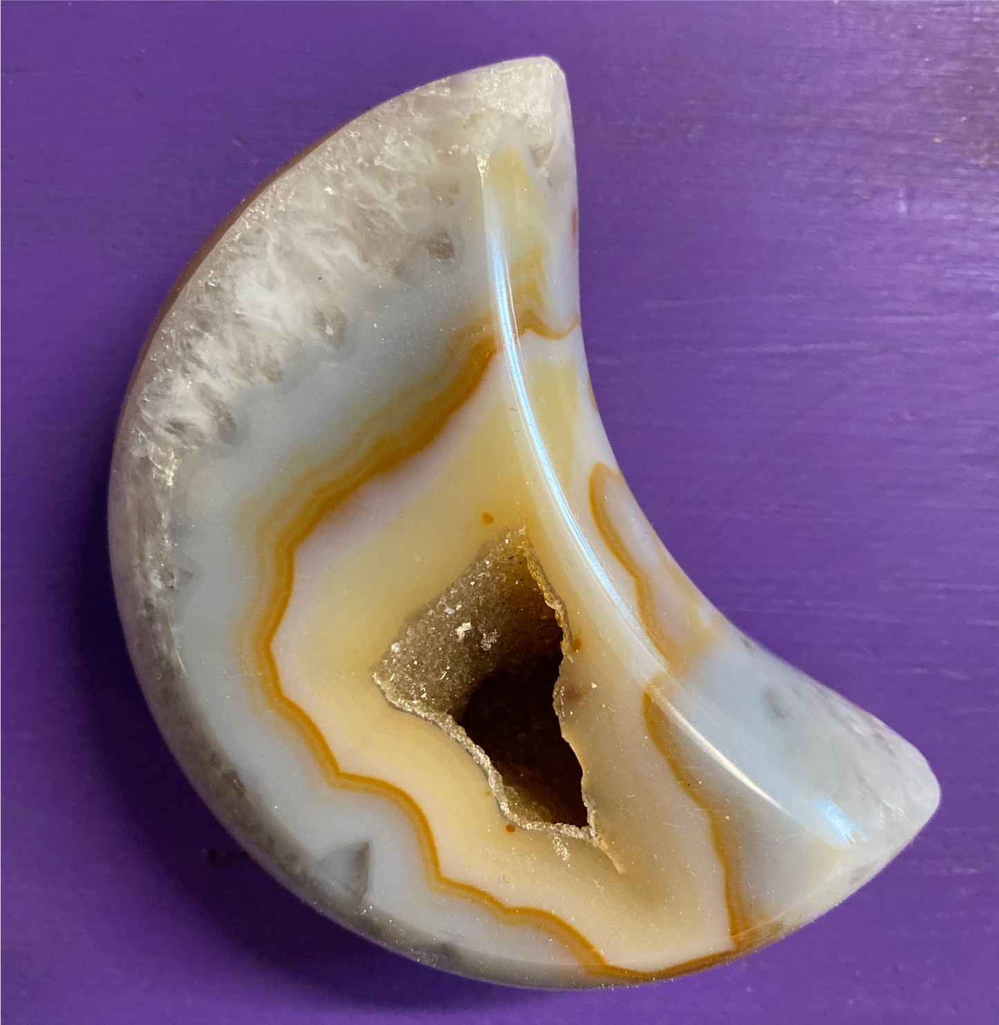 Moon Agate Geode