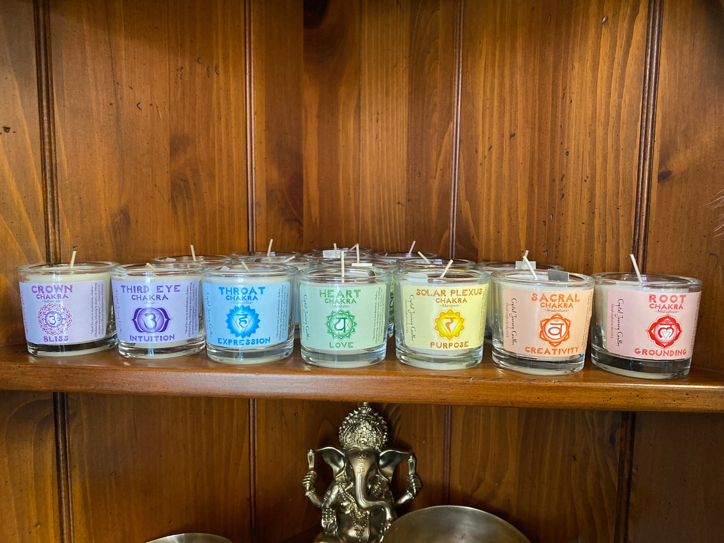 Crystal Journey Candles Chakra Soy Filled Votive