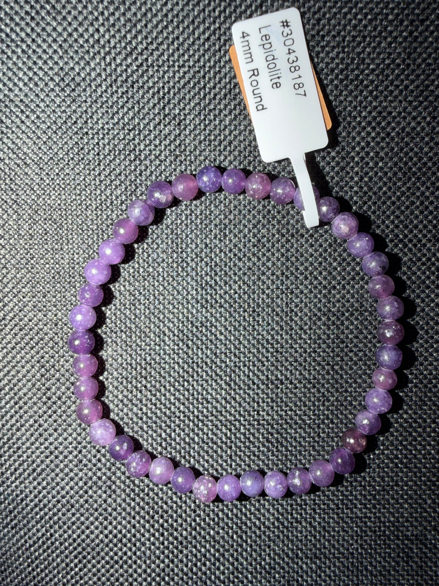 4mm Lepidolite bracelet