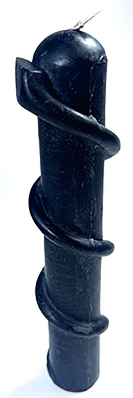 Black Snake Candle 8"