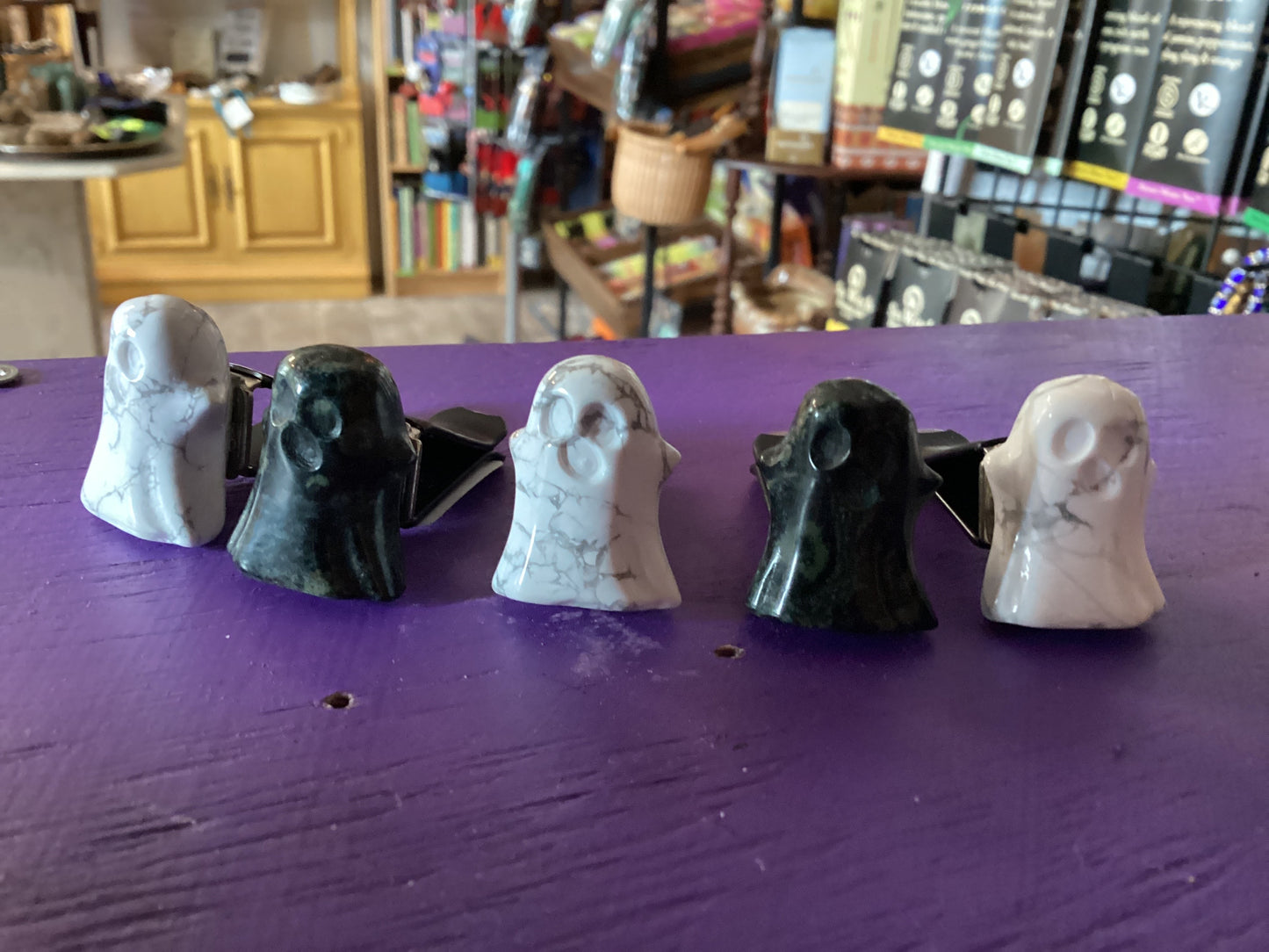 Ghost Stone Carvings Car Vent Clips