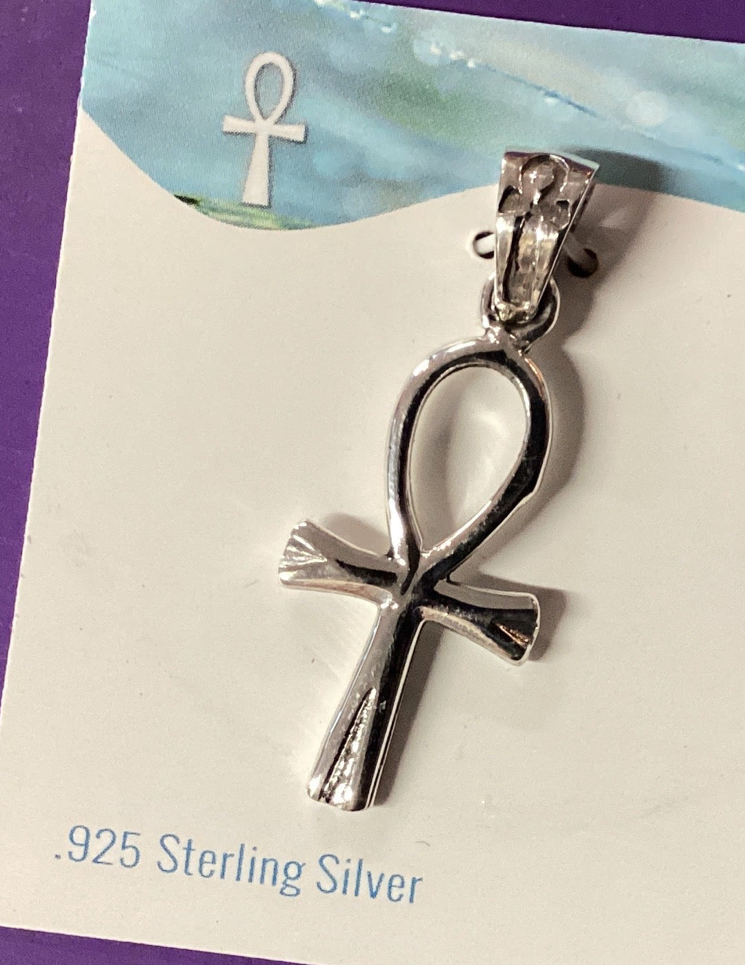 1” Ankh pendant sterling