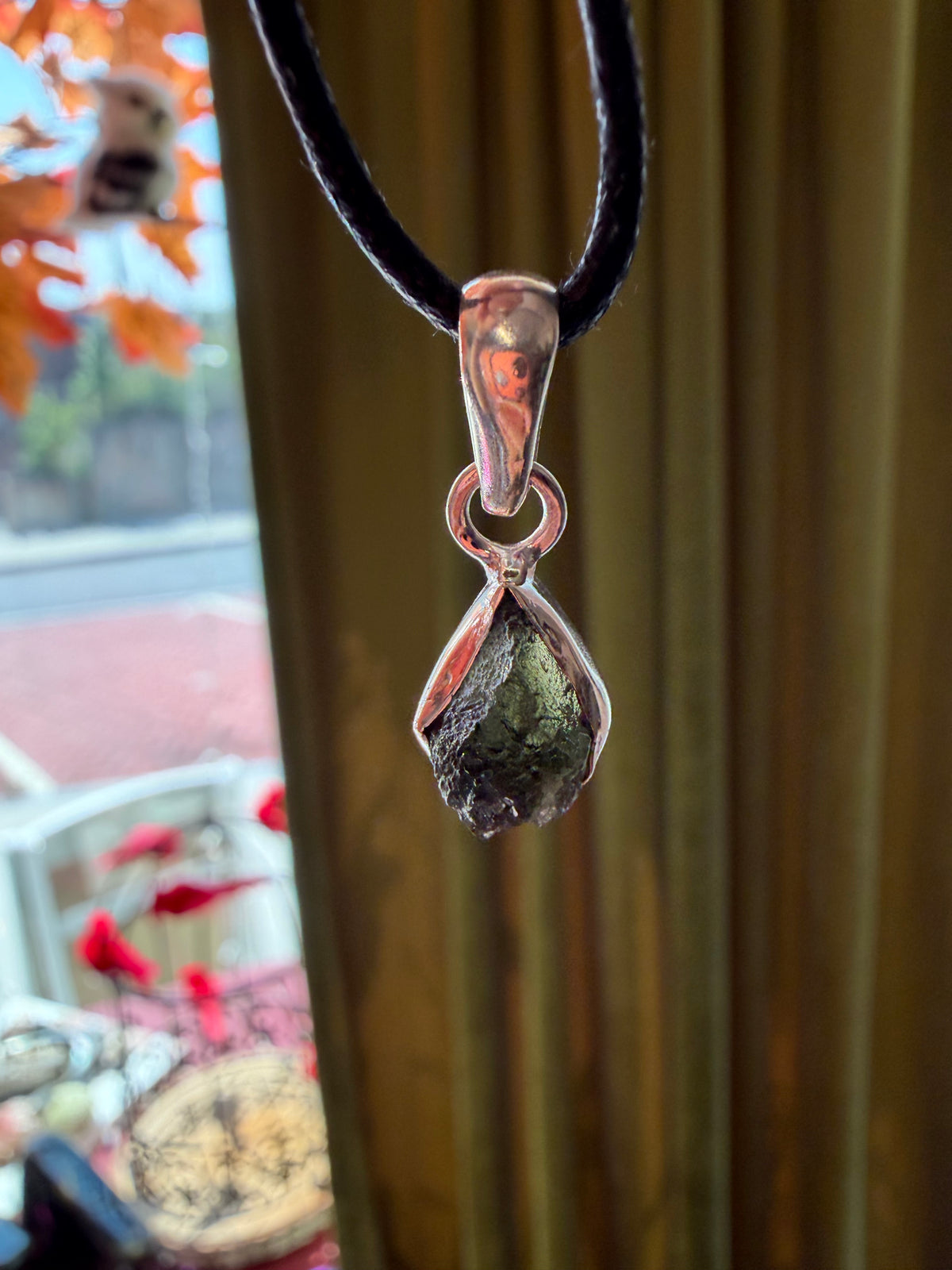 Moldavite pendant