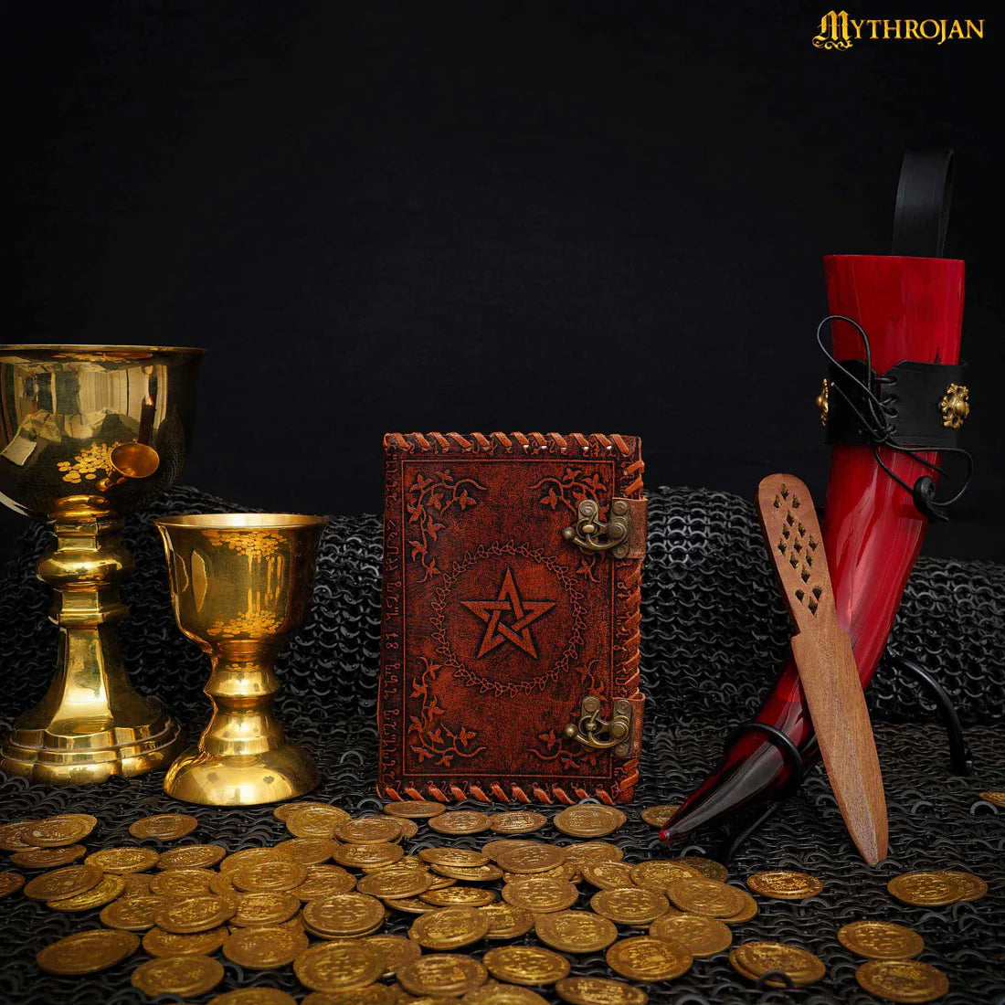 Pentagram Vintage Handmade Leather Journal