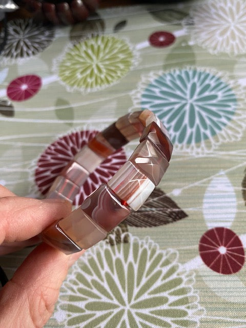 High Quality Striped Banded Agate Bracelet