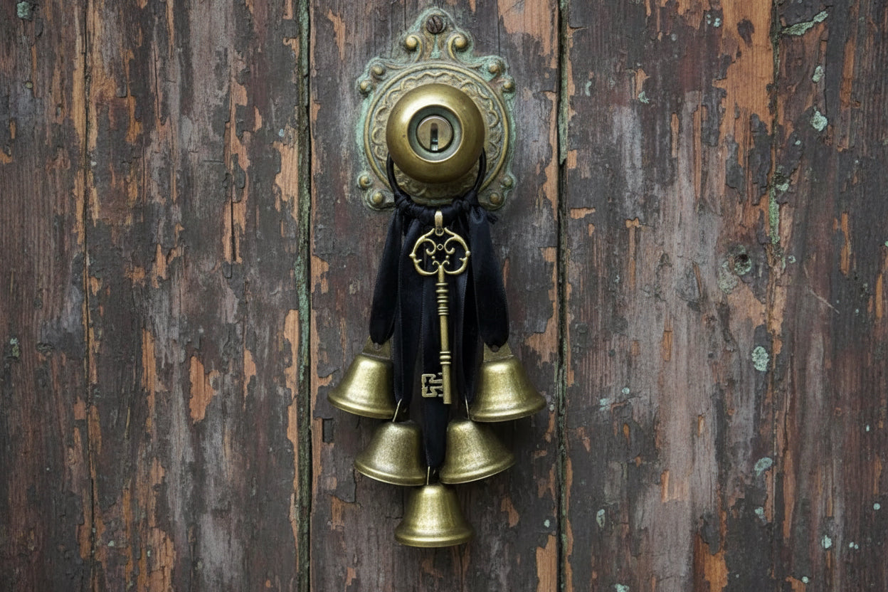Door Hanging Chime Bells with Decorative Key
