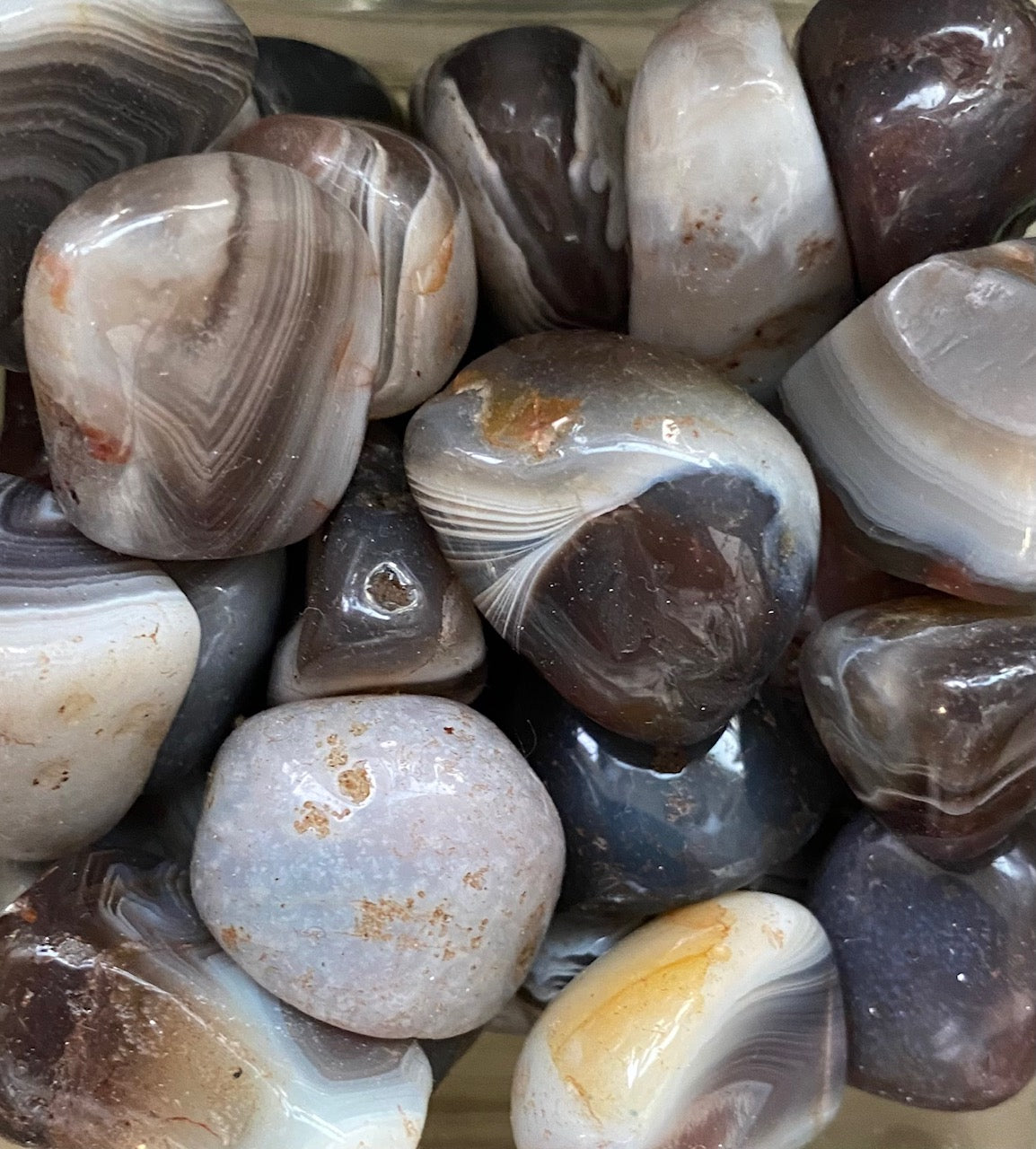 Botswana Agate tumbled stone