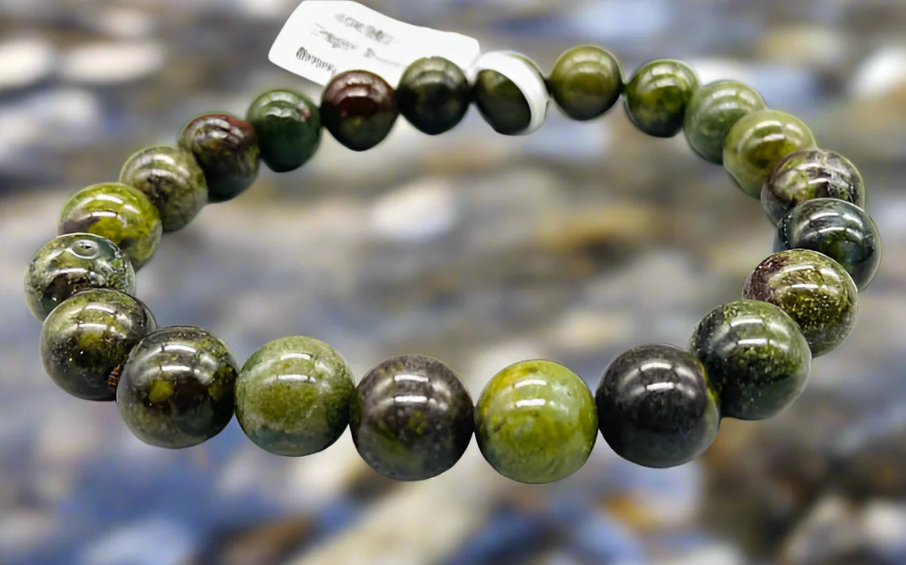8mm Jasper, Dragonblood bracelet