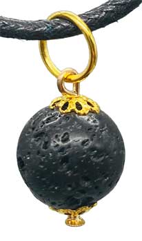 1/2" Lava Rock Charm