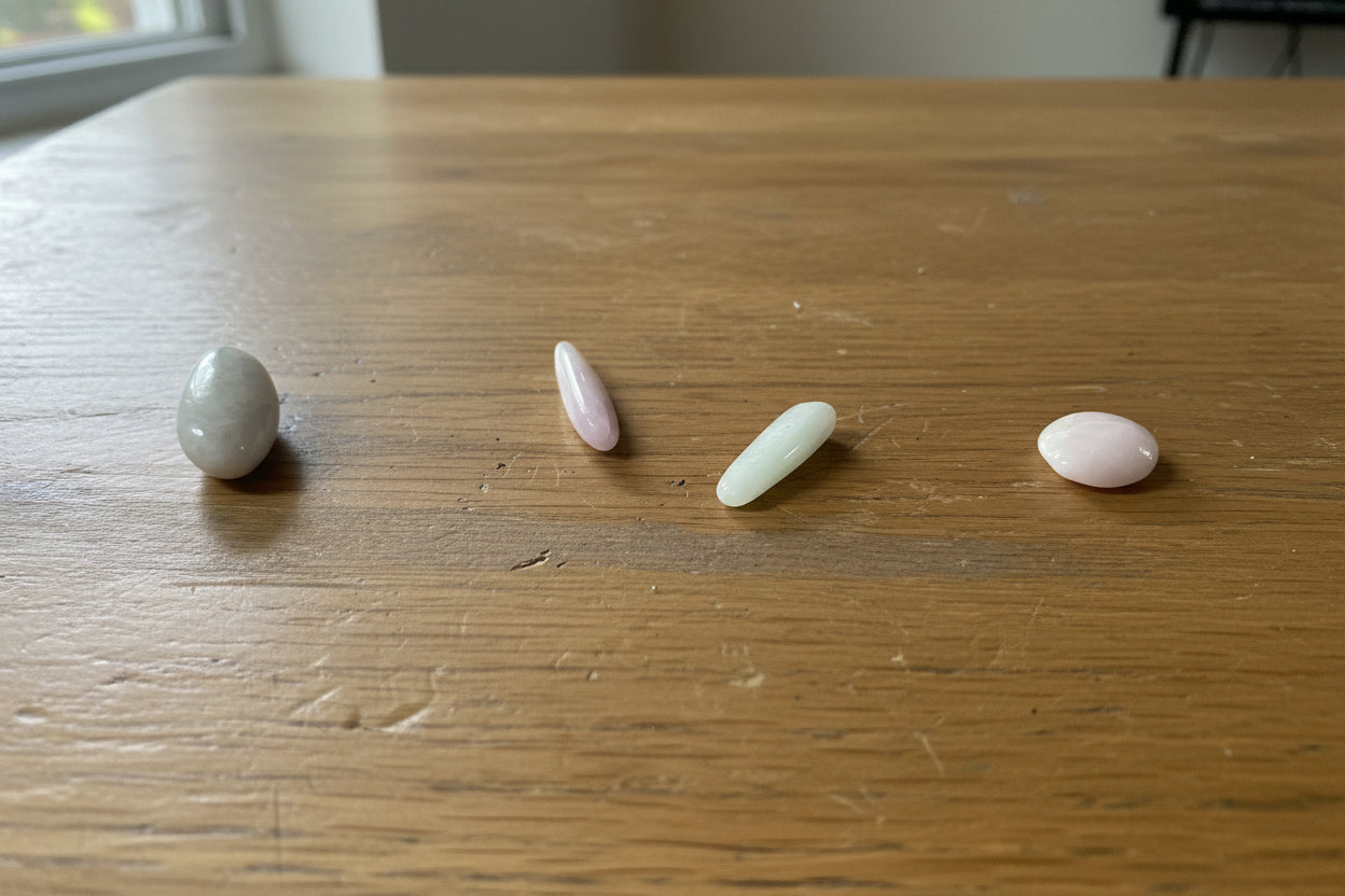 Kunzite tumbled stones 18-25 MM