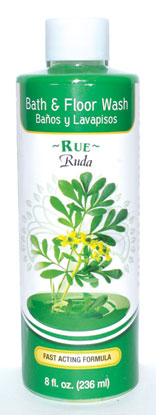 (Ruda) water for bath & floor 8oz Rue Aura brand or similar
