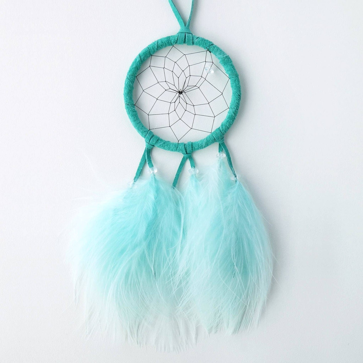 2.5" Mint Fluffy Dream Catcher