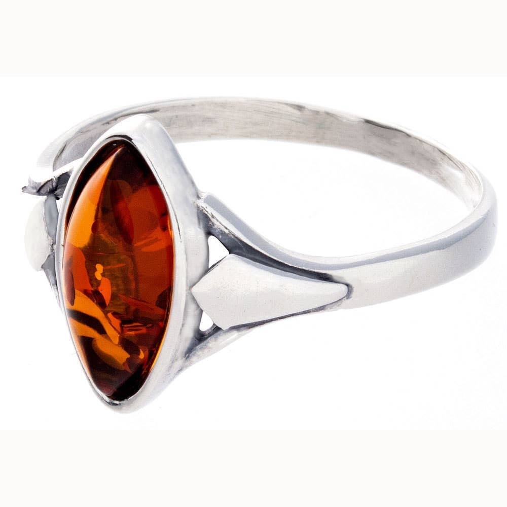 Amber Ring - Marquise