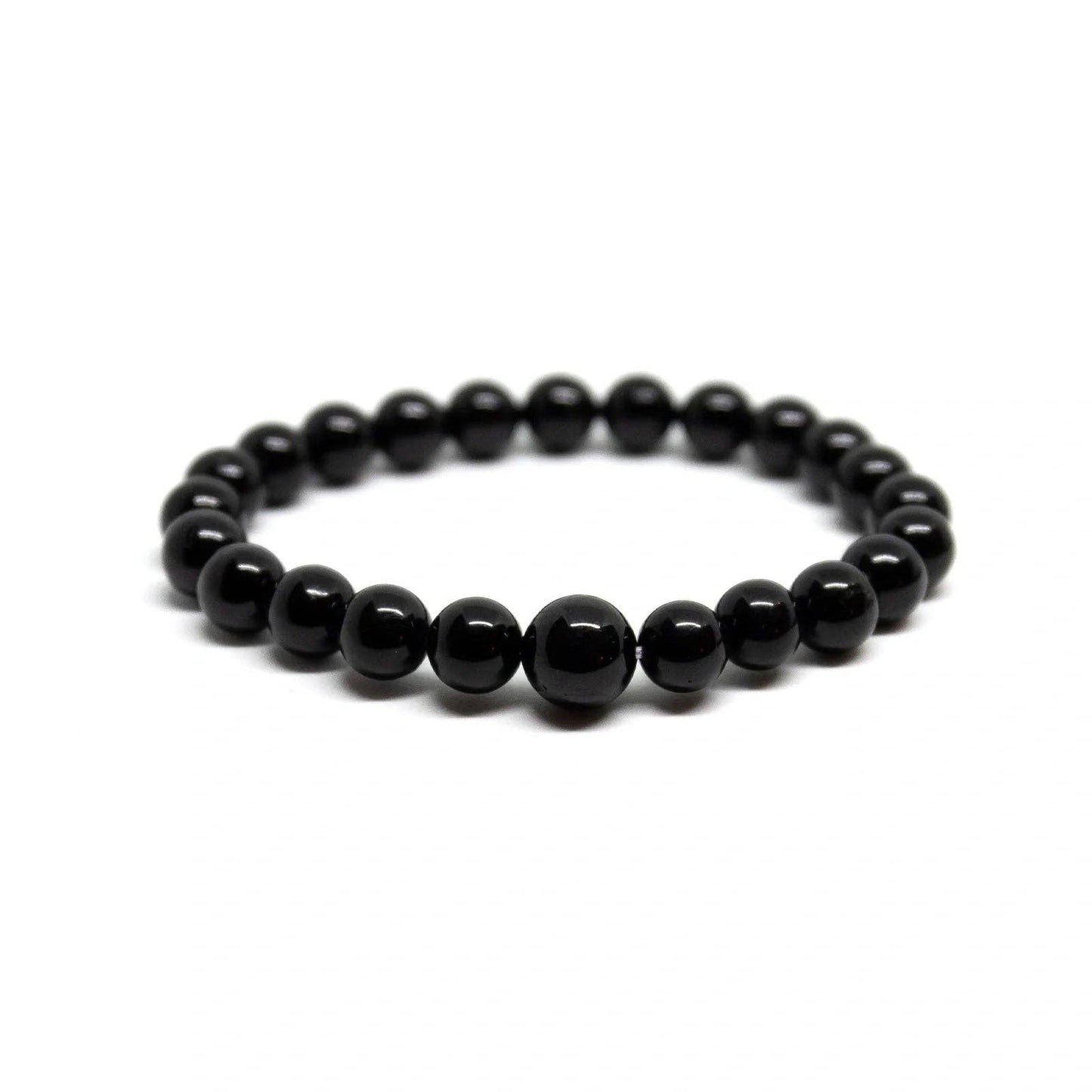 Black Obsidian Bracelet Wrist Mala 6mm - Small Wrist