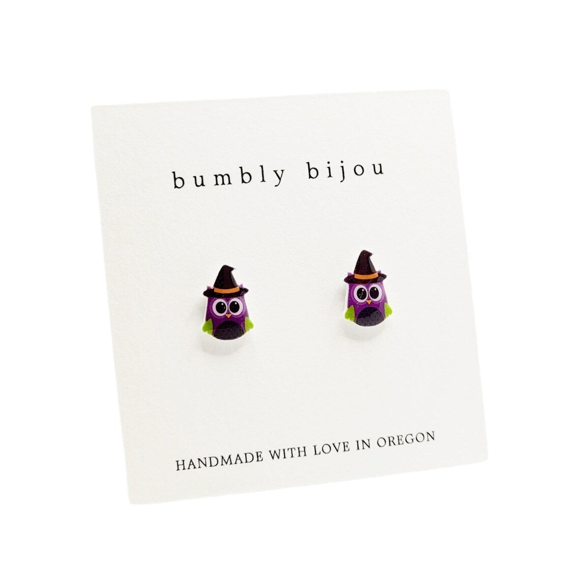 Owl Witch Stud Earrings