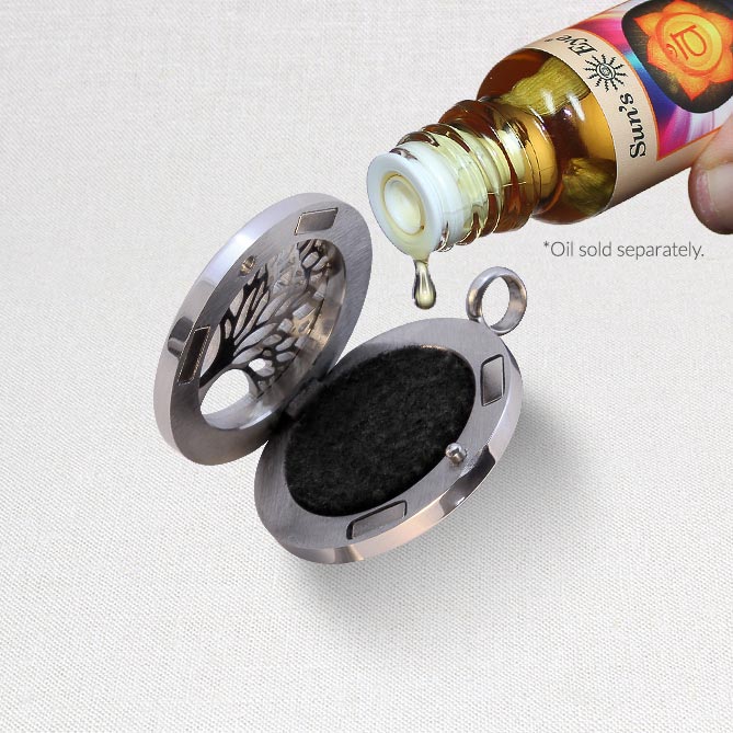 Sun’s Eye Aromatherapy Locket - Tree of Life