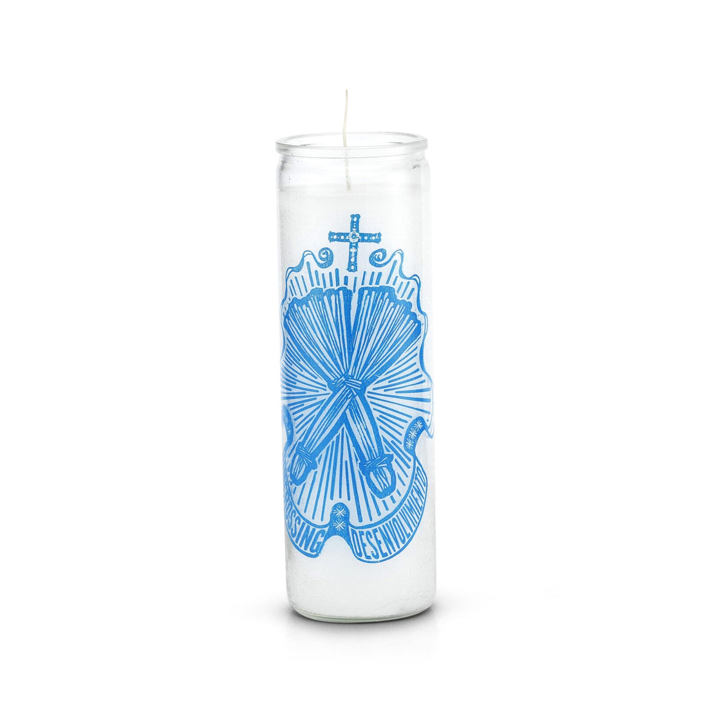 Uncrossing 7 Day 1 Color Prayer Candle White
