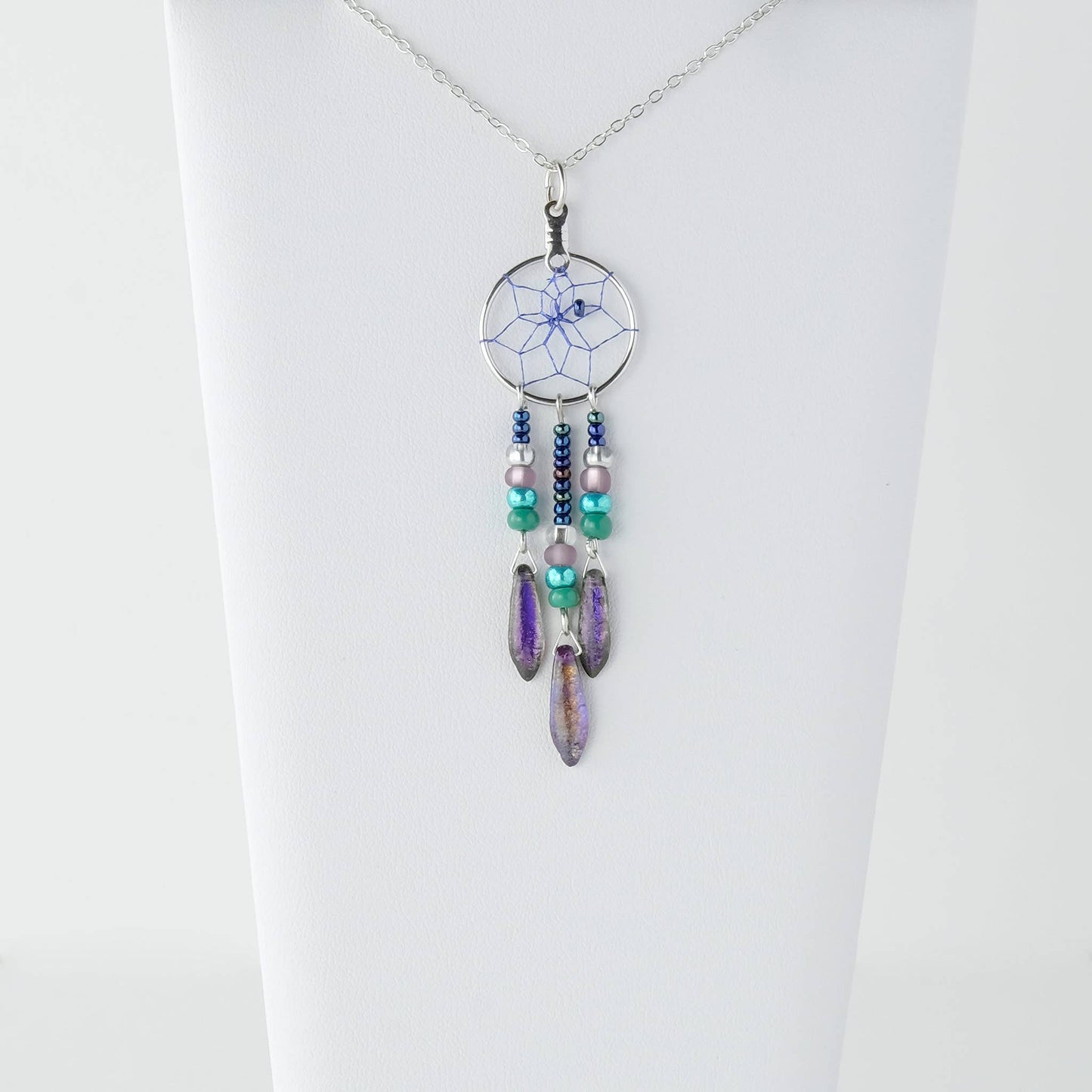 Dream Catcher - Peacock Necklace