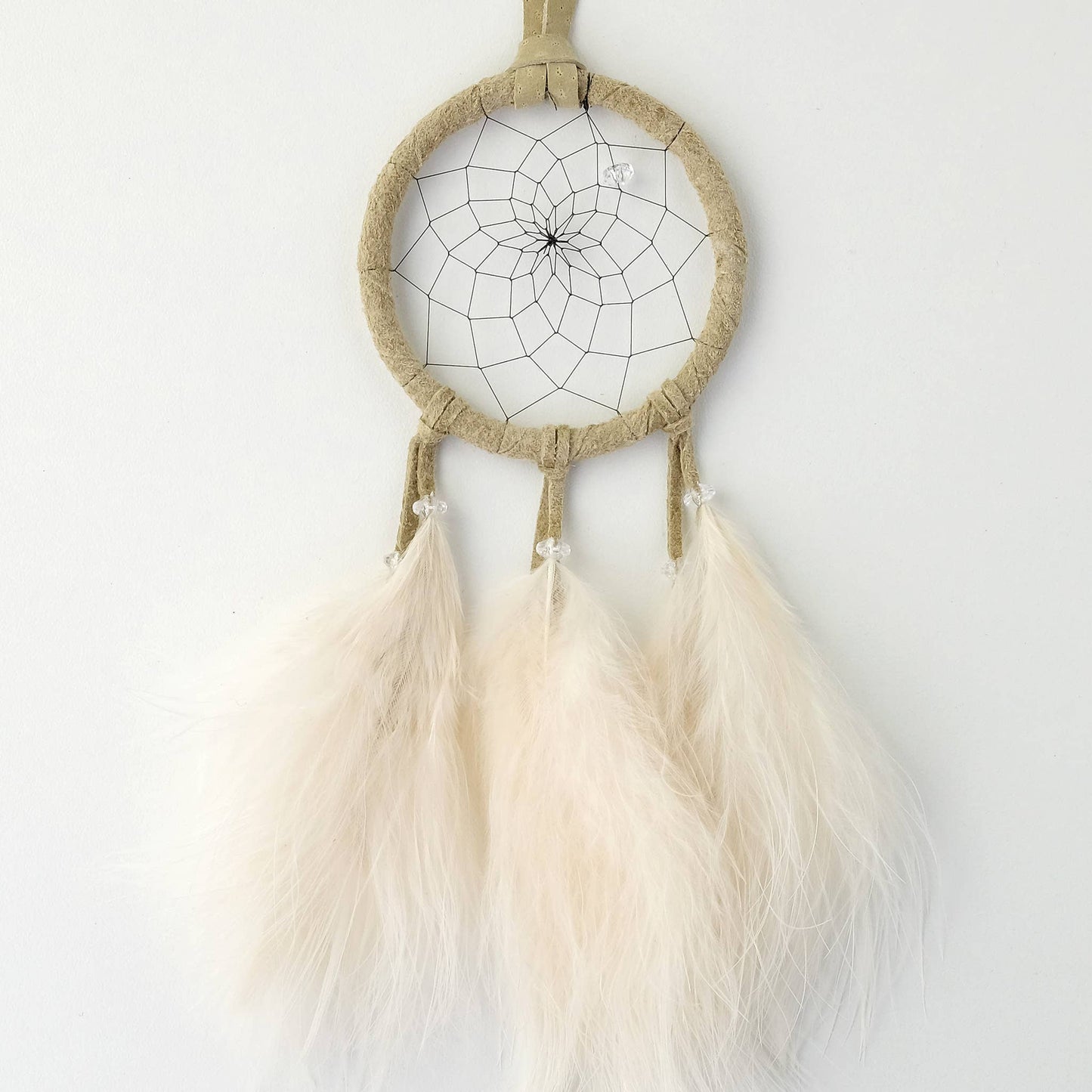 Tan Fluffy Dream Catcher