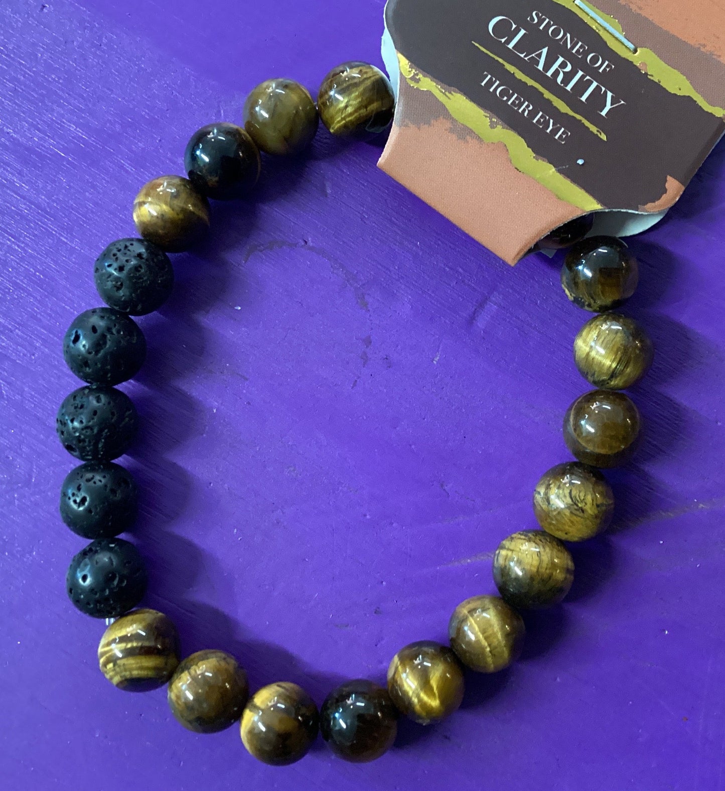 Gemstone Bracelets with Lava Stone