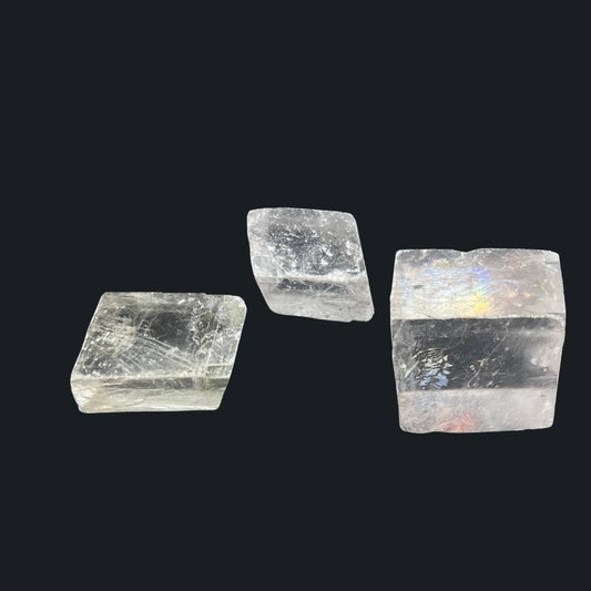 Optical Calcite Rhomboid Shape (Iceland Spar)