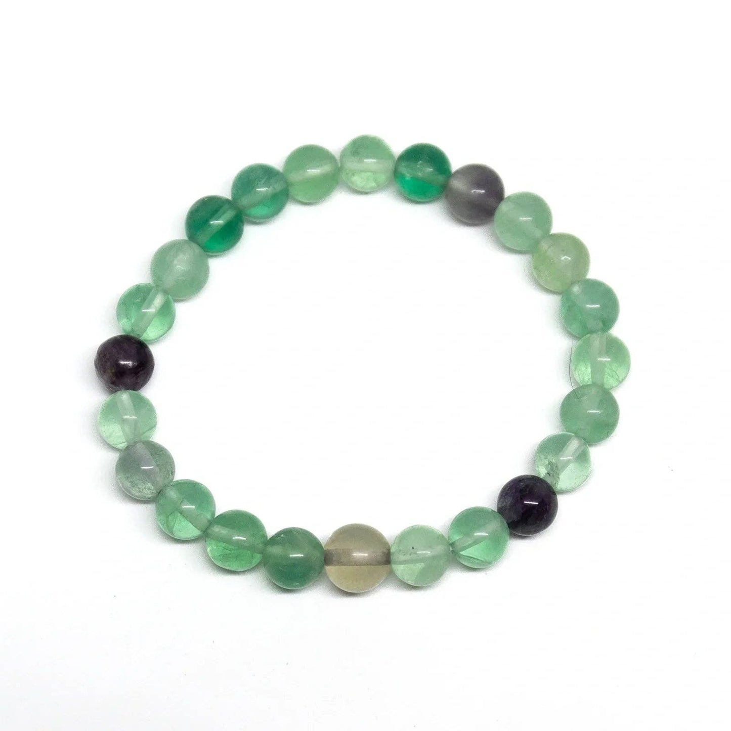 Rainbow Fluorite Beaded Bracelet 4mm - Kids' Wrist