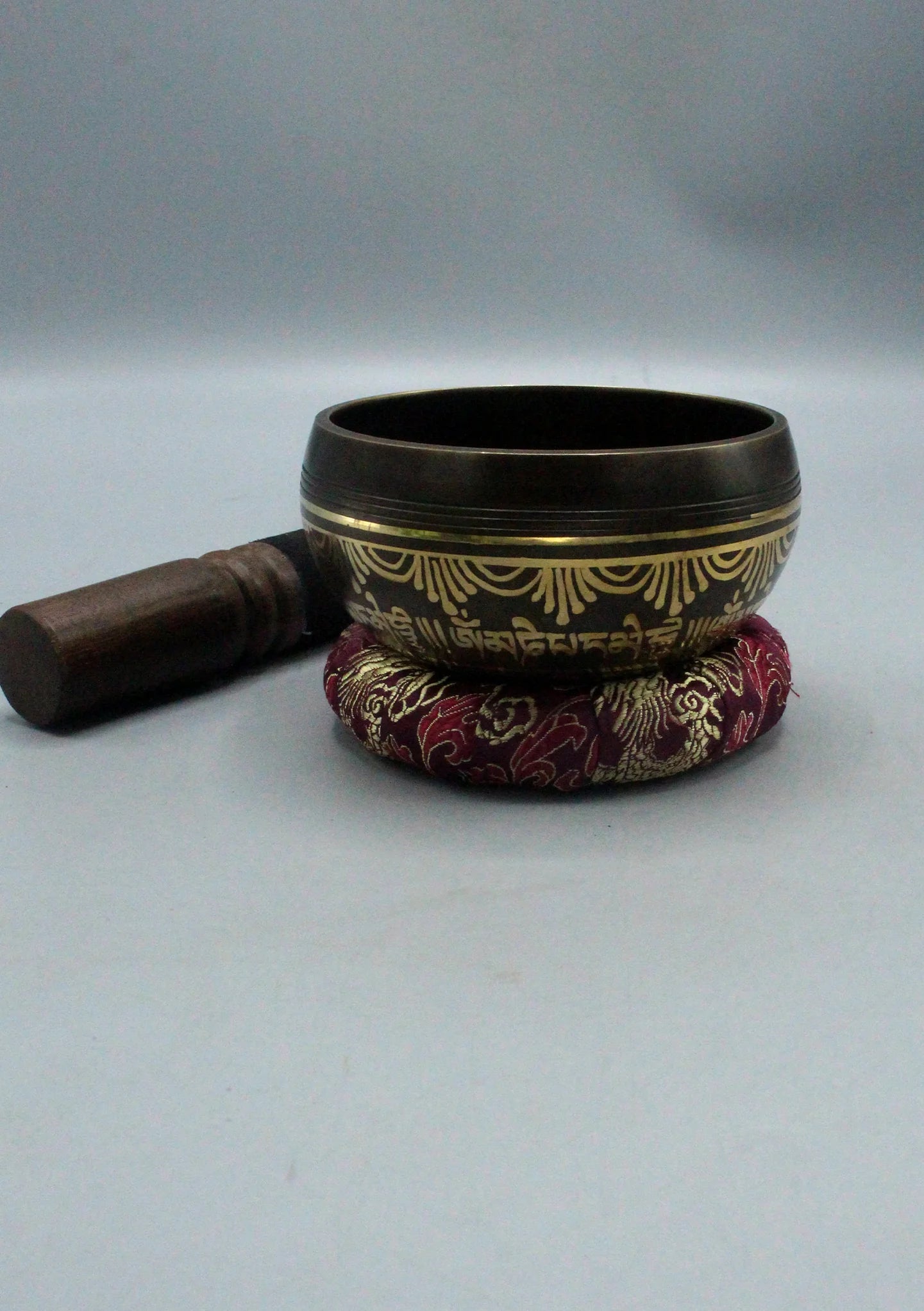 Tibetan Tree of Life Itched Singing Bowl