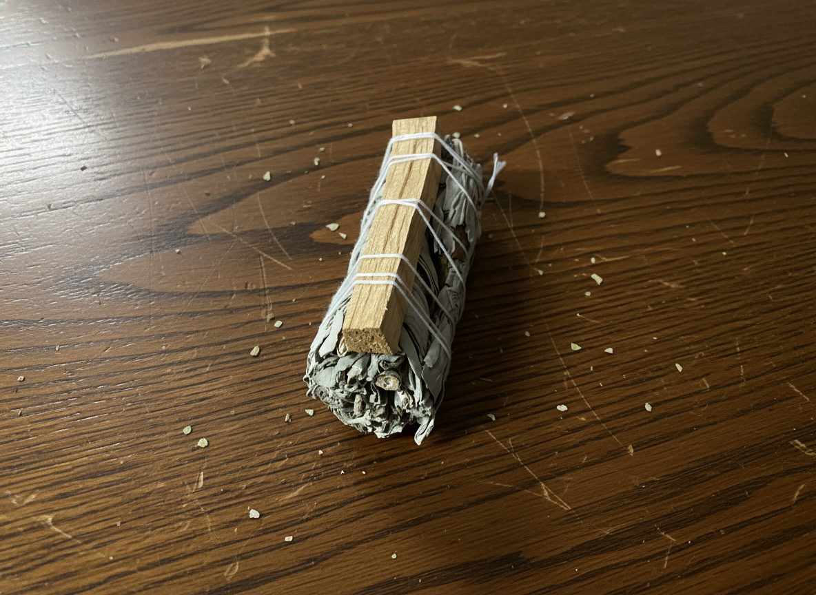 4" Sage & Palo Santo smudge