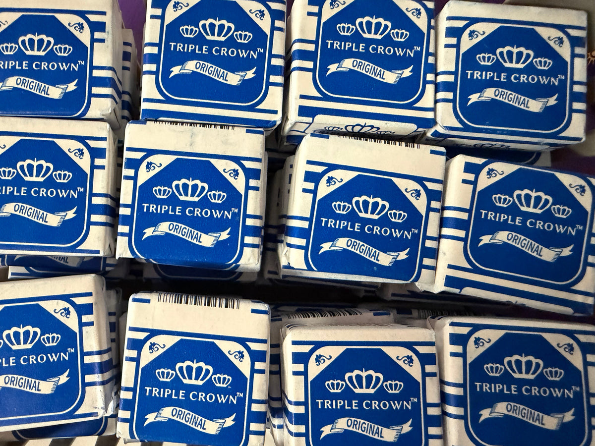 Blue Squares Añil Modamo Triple Crown individually wrapped