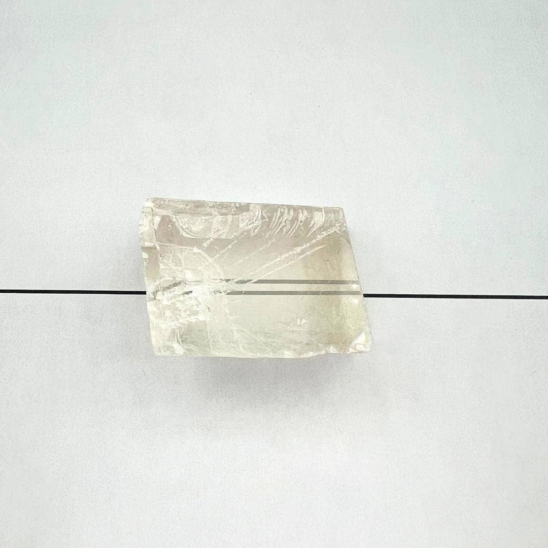 Optical Calcite Rhomboid Shape (Iceland Spar)
