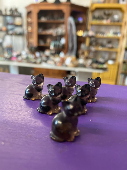Mini ice obsidian Cat
